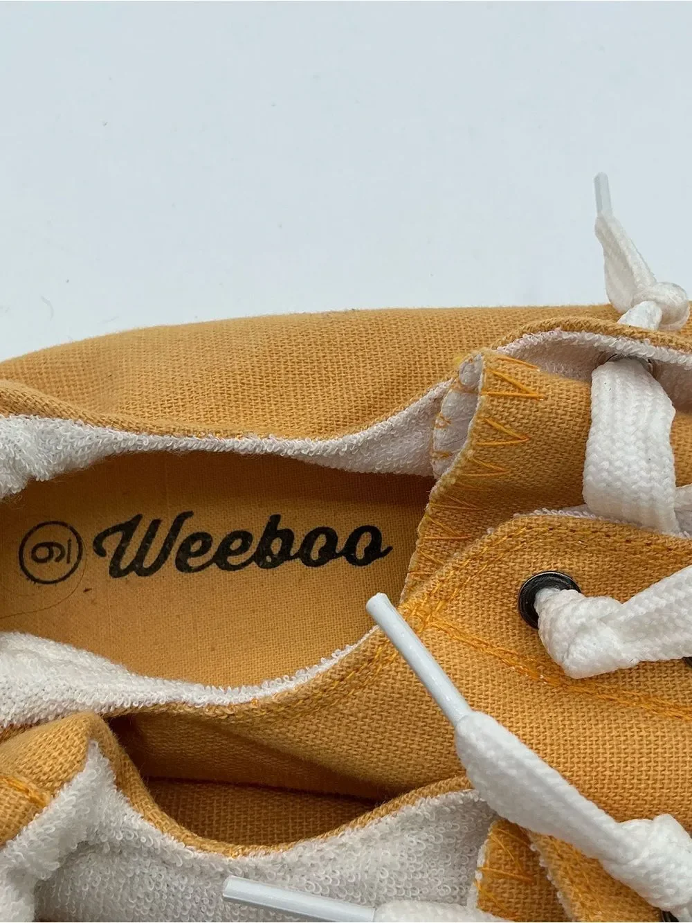 Weeboo Mustard Yellow Canvas slip on  Sneakers size 9 worn once